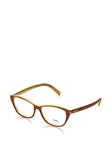 Ladies`Spectacle Frame Fendi Fendi-100-24 Yellow Havana