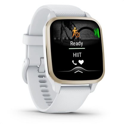 GARMIN Venu SQ 2 Smartwatch weiB, weiBgold