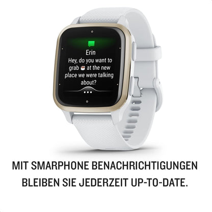GARMIN Venu SQ 2 Smartwatch weiB, weiBgold