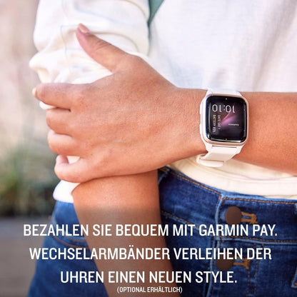 GARMIN Venu SQ 2 Smartwatch weiB, weiBgold