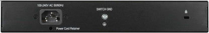 D-Link DGS-1008MP 8-Port Gigabit Unmanaged Metal Desktop Switch with 8 PoE+ Port - Up to 30 W per Port with 125 W PoE Budget, black DGS-1008MP