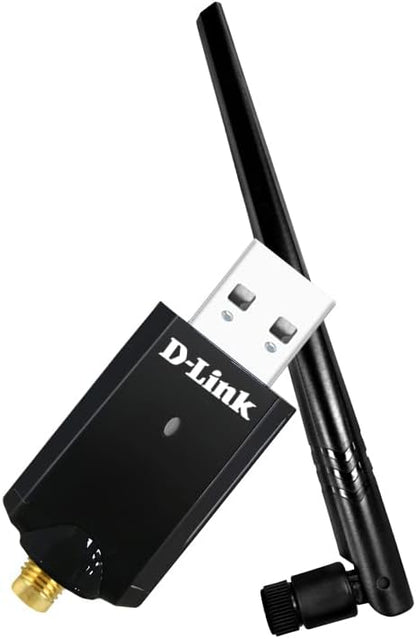D-Link DWA-185 AC1200 MU-MIMO Wi-Fi USB Adapter, Dual Band, USB 3.0, Detachable High-Gain Antenna, WPA3, Compatible with Windows, Mac and Linux, Ultra Portable.