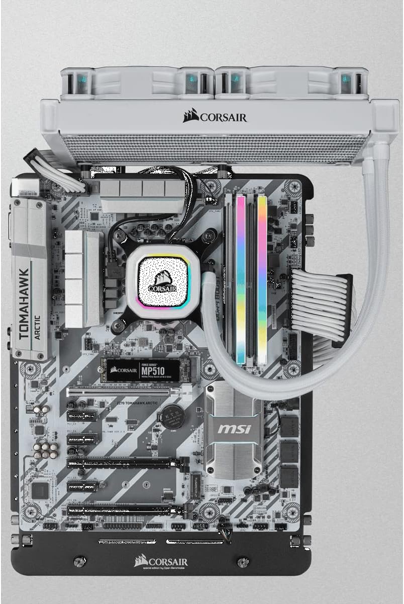 Corsair Vengeance RGB PRO SL 32GB (2x16GB) DDR4 3600MHz C18, Illuminated Desktop Memory Kit (10 Individually Addressable RGB LEDs, Wide Compatibility, Optimised for Bandwidth & Response Times) White 2 x 16 GB