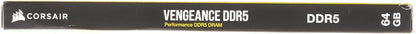 CORSAIR VENGEANCE DDR5 RAM 64GB (2x32GB) 5600MHz CL40 Intel XMP iCUE Compatible Computer Memory - Black (CMK64GX5M2B5600C40) 64GB (2x32GB) Black