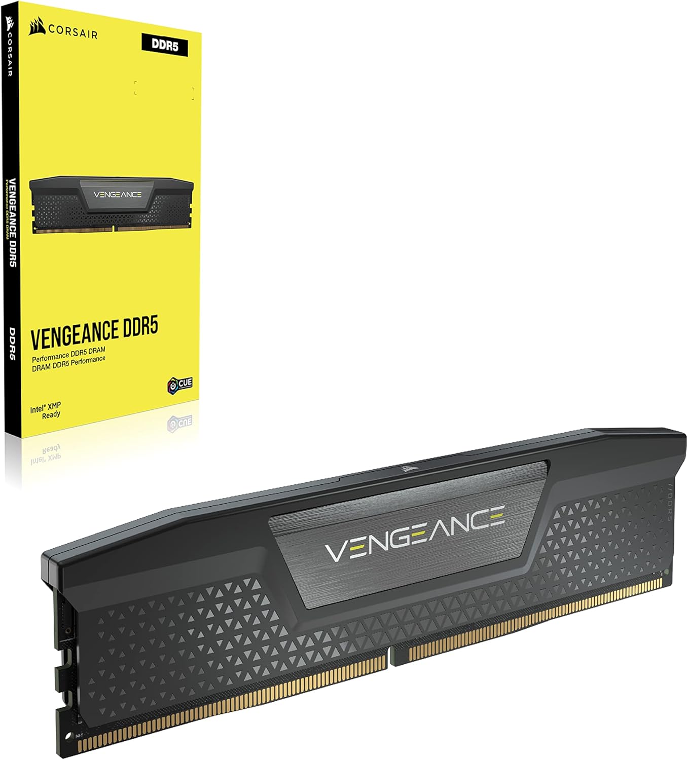 CORSAIR VENGEANCE DDR5 RAM 64GB (2x32GB) 5600MHz CL40 Intel XMP iCUE Compatible Computer Memory - Black (CMK64GX5M2B5600C40) 64GB (2x32GB) Black