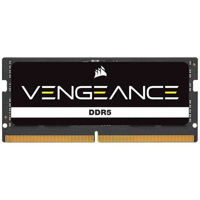 CORSAIR VENGEANCE SODIMM DDR5 RAM 16GB (1x16GB) 4800MHz CL40 Intel XMP iCUE Compatible Computer Memory - Black (CMSX16GX5M1A4800C40)