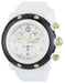 Glam Rock Women's GR62109 Miami Beach Silver Dial White Silicone Watch