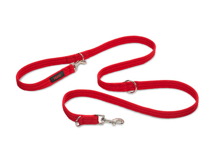 HALTI Training Lead Size Large Red, 2m, Professional Dog Lead to Stop Pulling on the Lead, Perfect for Puppy Walks, Easy to Use Double-Ended Dog Leash, Lightweight, Soft & Durable