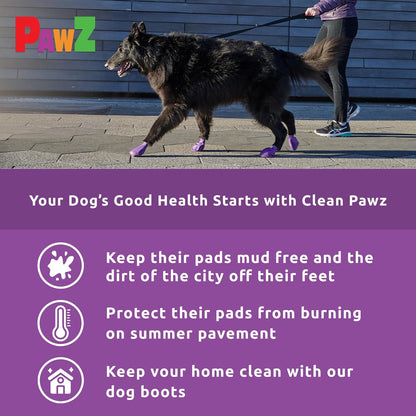 Large Pawz Durable All Weather Dog Boots (12 boots