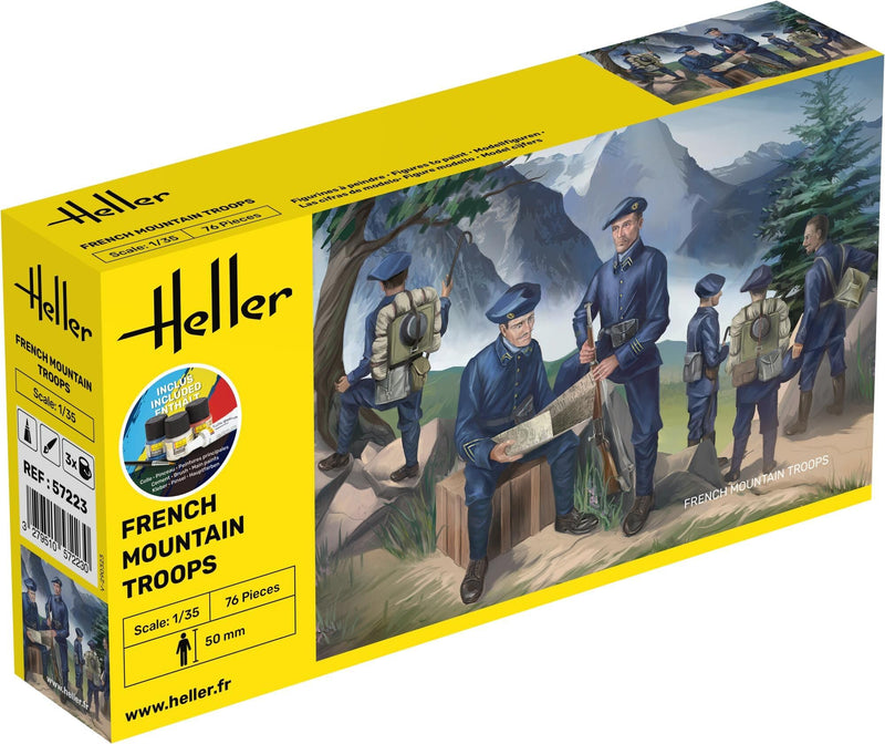 heller - 1/35 Starter Kit French Mountain Troops (6/23