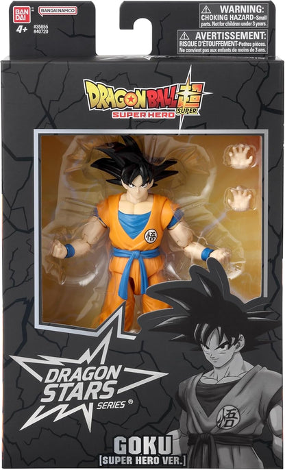 BANDAI Dragon Stars Figures Superhero Goku | Dragon Ball Superhero Goku Action Figure | 17cm Articulated Dragon Ball Figure Dragon Stars Anime Figures | Anime Gifts And Anime Merch