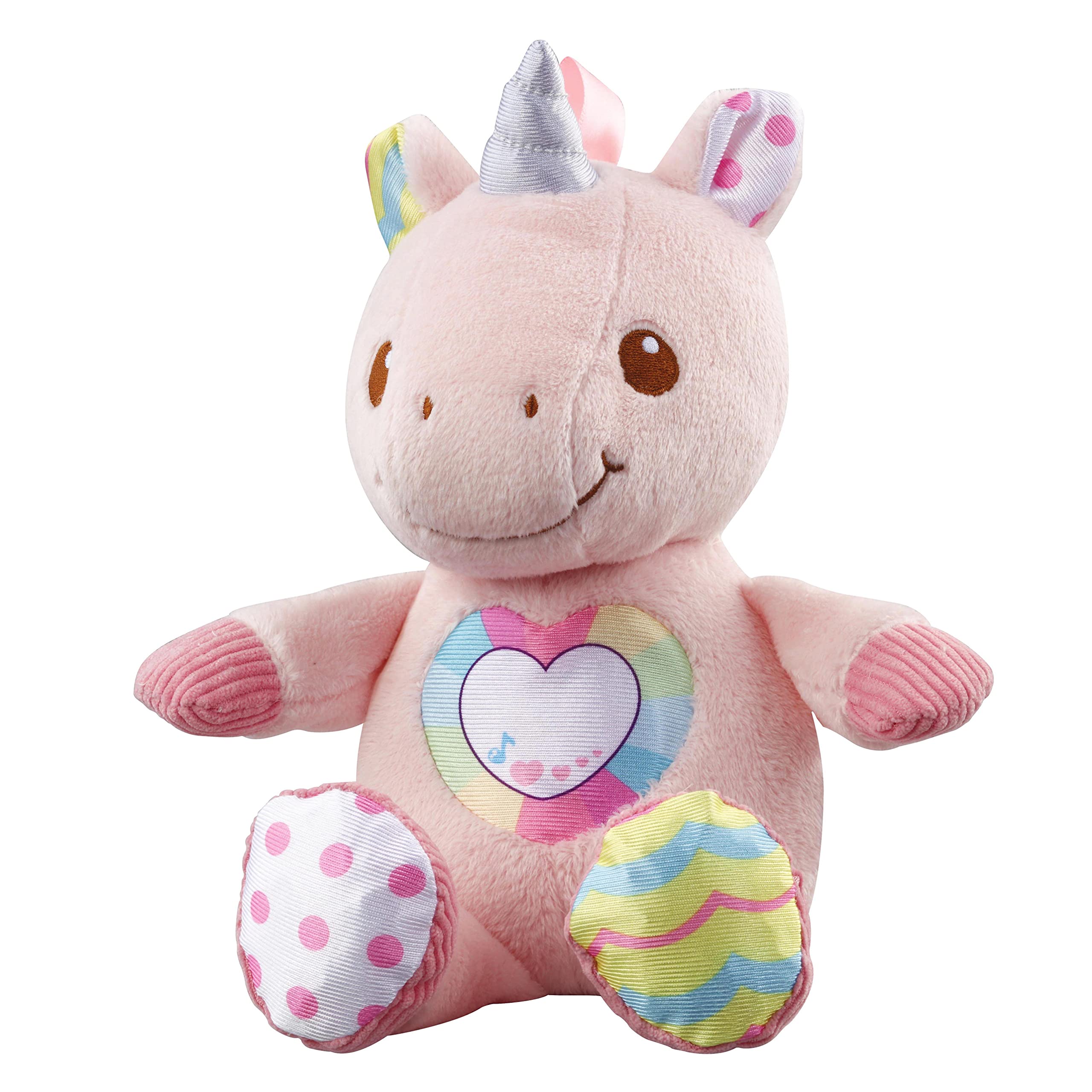 VTech-The Singing Unicorn Soft Interactive Plush Toy with Different Textures (3480-528122