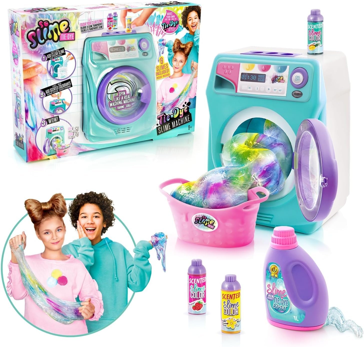 Canal Toys - So Slime - Slime Tie&Dye Machine, olor a Pera - unisex, Verde SSC134
