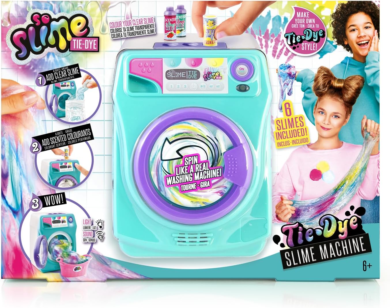 Canal Toys - So Slime - Slime Tie&Dye Machine, olor a Pera - unisex, Verde SSC134