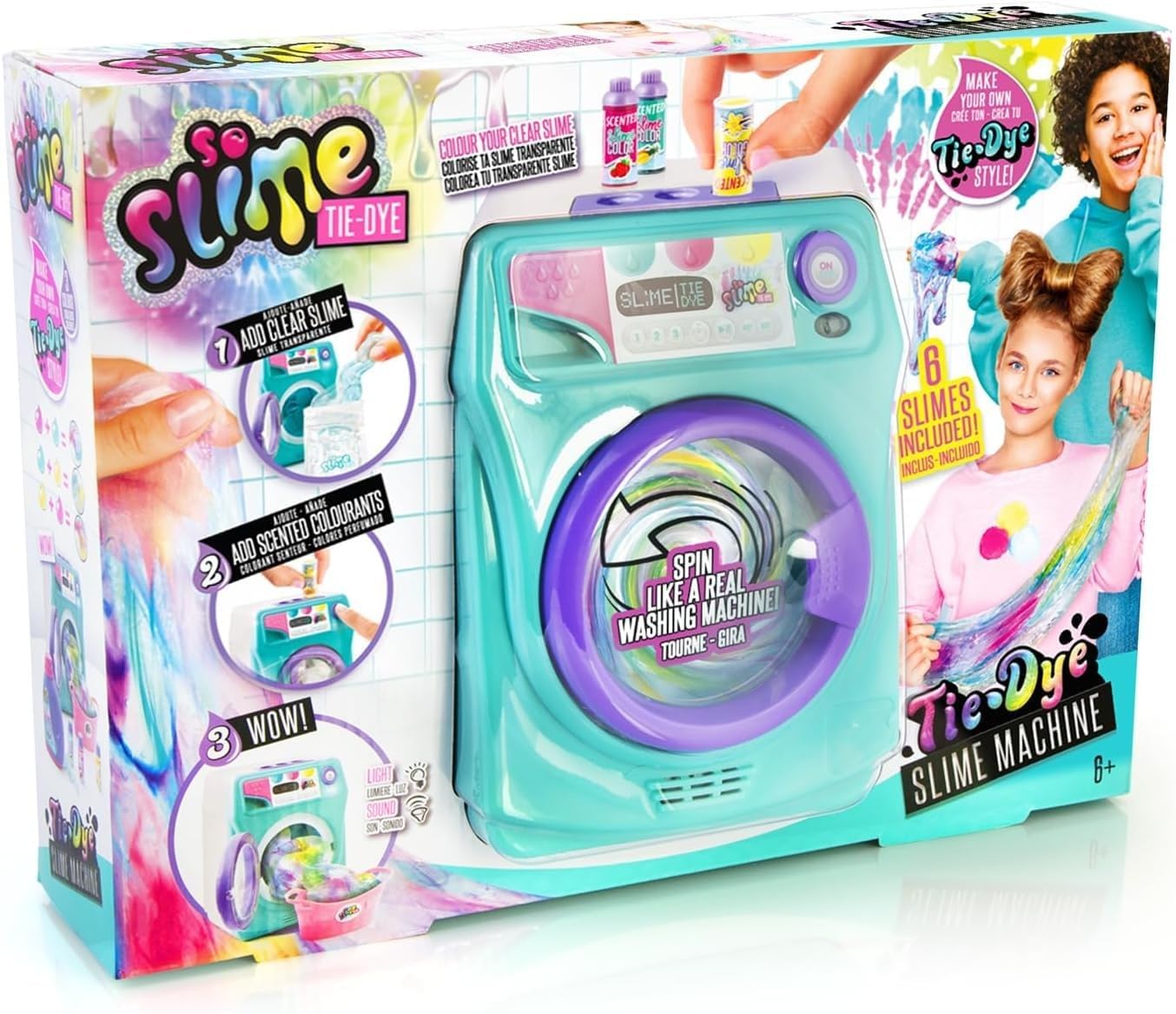 Canal Toys - So Slime - Slime Tie&Dye Machine, olor a Pera - unisex, Verde SSC134