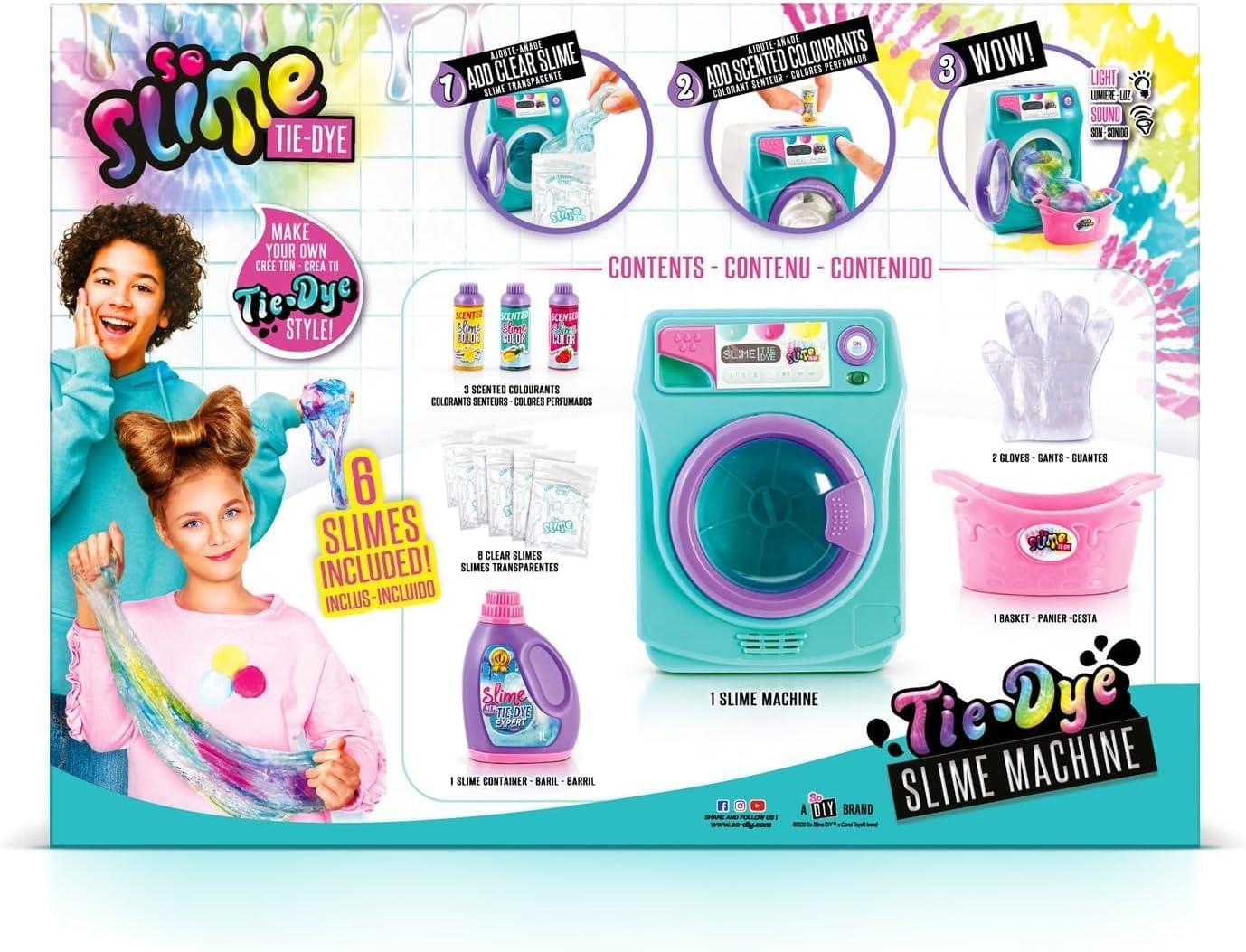 Canal Toys - So Slime - Slime Tie&Dye Machine, olor a Pera - unisex, Verde SSC134