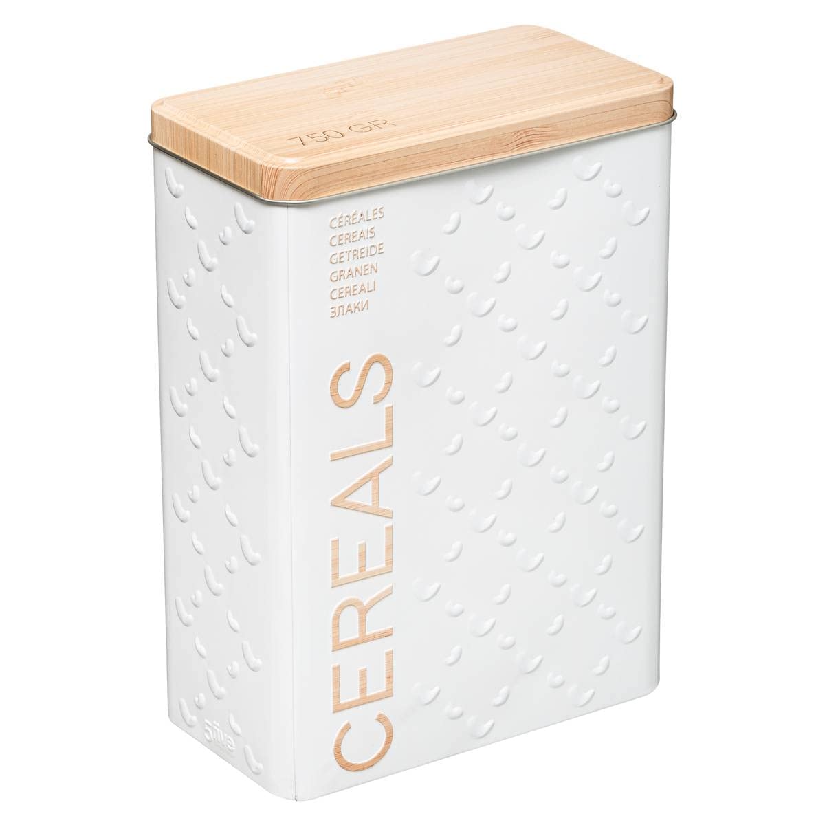 Multi-Use Box Nature Scandi Metal White 750 G