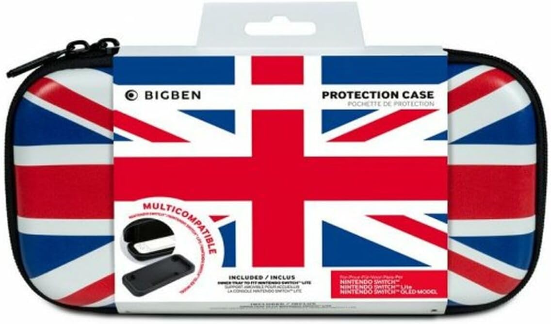Nacon - Hard Carrying Case for Nintendo Switch - British Flag, British Flag, Funda Nintendo Switch, British Flag