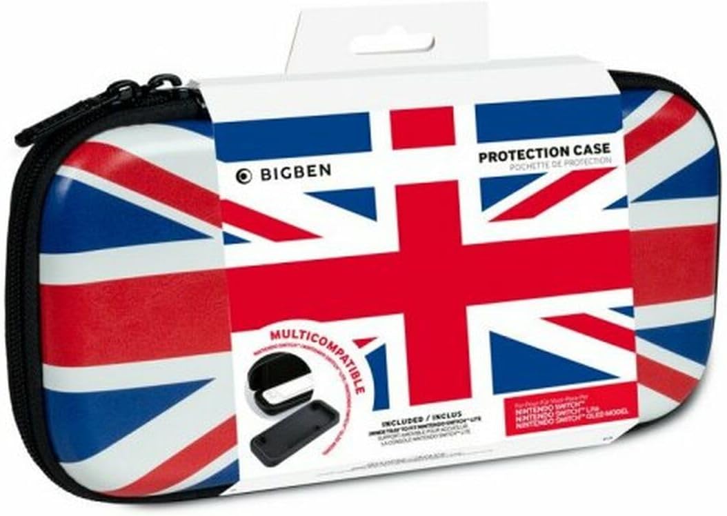 Nacon - Hard Carrying Case for Nintendo Switch - British Flag, British Flag, Funda Nintendo Switch, British Flag