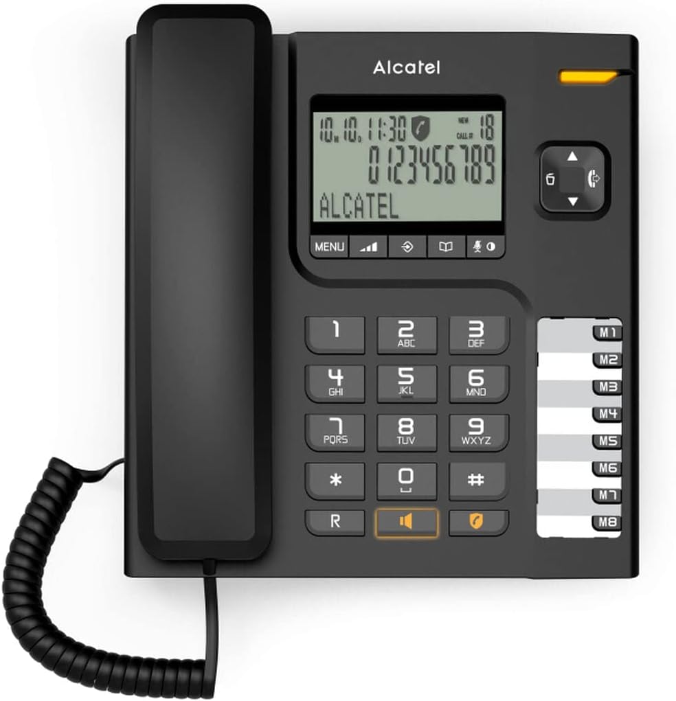 Corded Phones Brand ALCATEL Model TELEFONO OBREMESA T78 Black