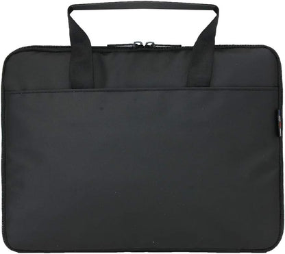 Funda para Portátil & Tablet 12,5-14", Bolso Resistente al Agua, Interior Suave, 2 Bolsillos Laterales, Gris/Negro
