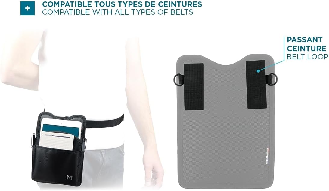 Mobilis Holster for Tablet with Belt 170 x 220 x 30 Black 10-11 Inches 10-11 pouces