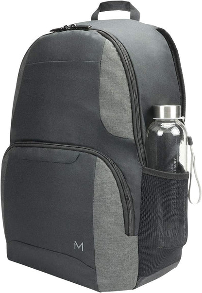 Mobilis - Mochila Compatible con Ordenador portátil o Tablet Negro y Gris