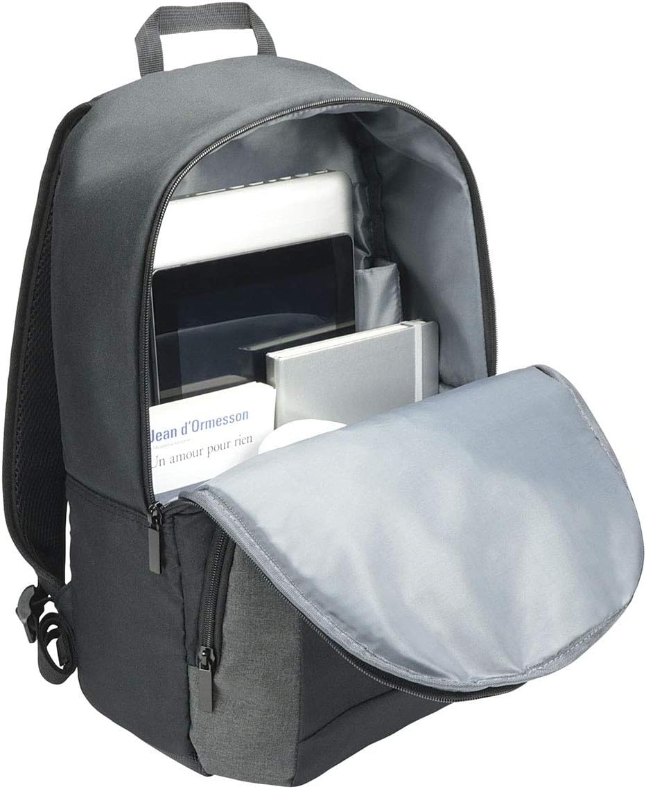 Mobilis - Mochila Compatible con Ordenador portátil o Tablet Negro y Gris