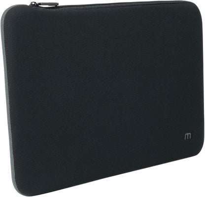 Mobilis Neoprene Laptop Case for 14-16 Inches, Laptop Sleeve 15.6 Inches, Compatible MacBook Pro 16 Inches, Black/Grey