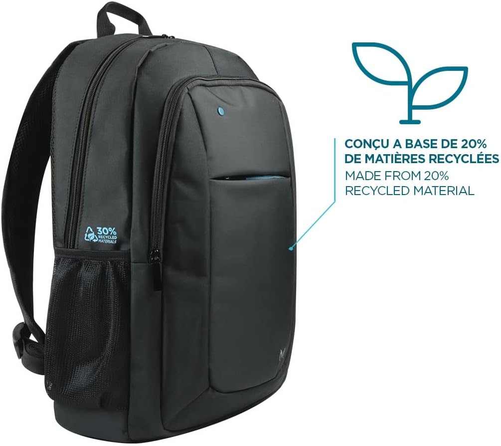 Mobilis Theone Backpack 14-15.6ININ Blue Zip 30 Recycled