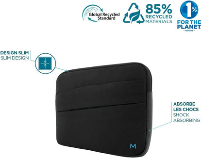 Mobilis - Mobility Re.Life Sleeve with Front Pocket 12.5-14 Inches - Black, black, standard size, Sleeve