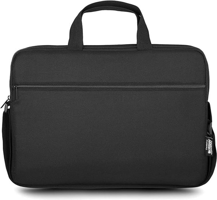 Urban Factory Nylee Laptop Bag, up to 14.1 Inch Multifunctional Business Computer Laptop Case, Unisex Spacious Laptop Slipcase Shoulder Bag for Women and Men, Universal Briefcase Bag, Black