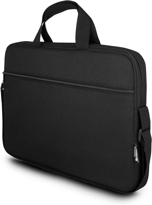Urban Factory Nylee Laptop Bag, up to 14.1 Inch Multifunctional Business Computer Laptop Case, Unisex Spacious Laptop Slipcase Shoulder Bag for Women and Men, Universal Briefcase Bag, Black