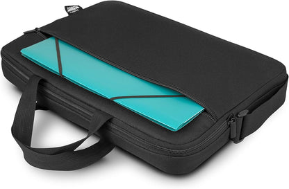 Urban Factory Nylee Laptop Bag, up to 14.1 Inch Multifunctional Business Computer Laptop Case, Unisex Spacious Laptop Slipcase Shoulder Bag for Women and Men, Universal Briefcase Bag, Black