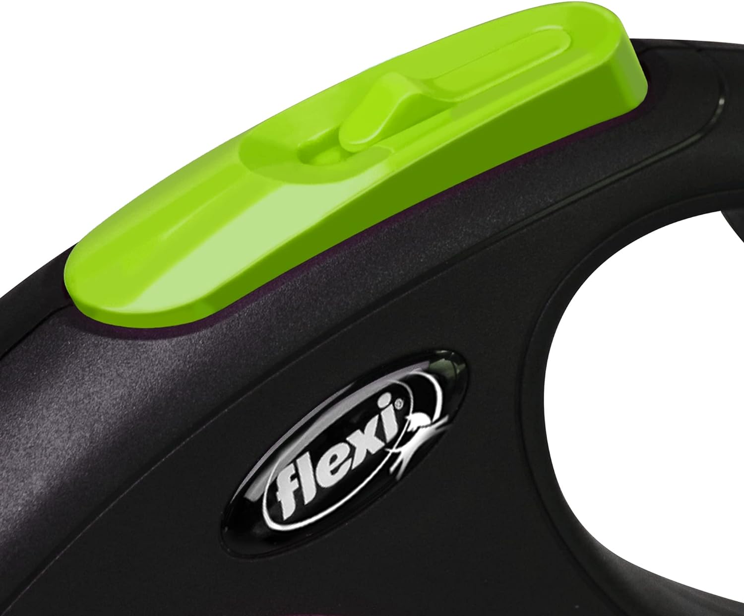 Flexi Neon Tape Green Small 5m Retractable Dog Leash/Lead for Dogs up to 15kgs/33lbs