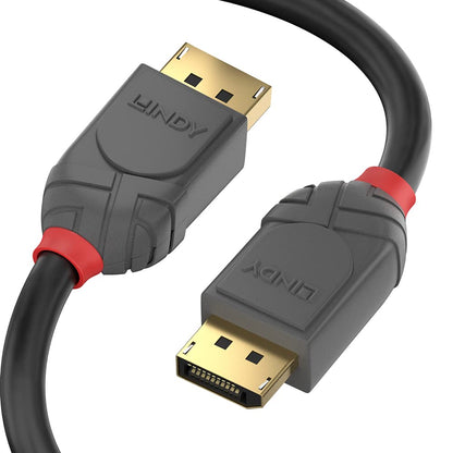 LINDY 10m DisplayPort 1.2 Cable, Anthra Line