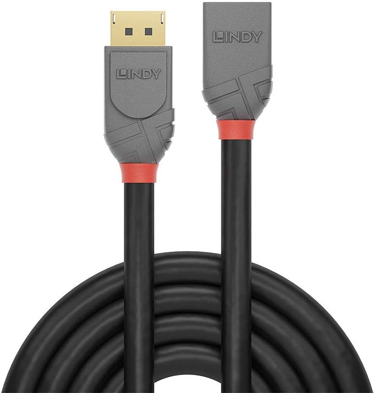 LINDY DisplayPort Anthra Line Extension Cable 1 m