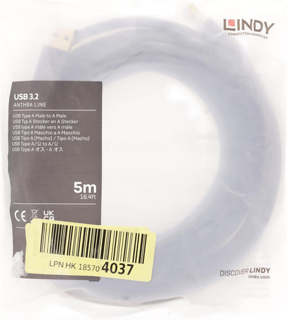 LINDY Cable USB 36754 Negro 5 m