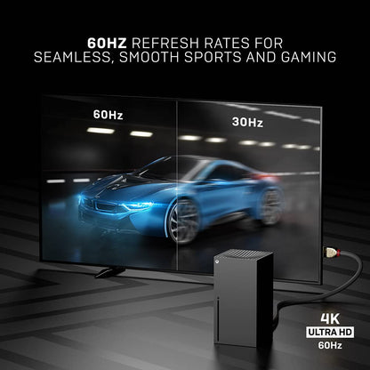 LINDY 37866 10m Standard HDMI Cable, Gold Line, Premium Design, with Ethernet, 4K 30Hz HDMI 2.0 10.2G 3D 1080p 120Hz 144Hz HDR ARC CEC ATC Tested TV OLED Monitor Xbox PS4 PS5 Blu-ray Soundbar,Grey