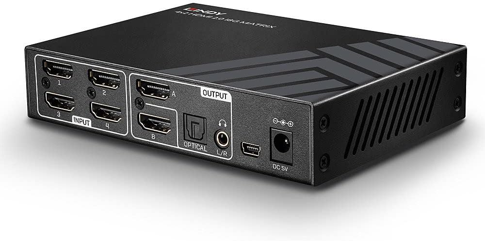 LINDY 4x2 HDMI 2.0 18G Matrix Switch 38084