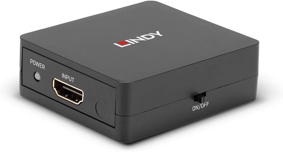 LINDY HDMI Splitter 18G 2 Ports, Compact