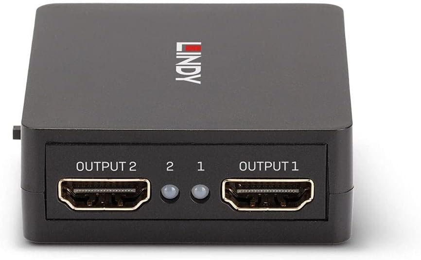 LINDY HDMI Splitter 18G 2 Ports, Compact