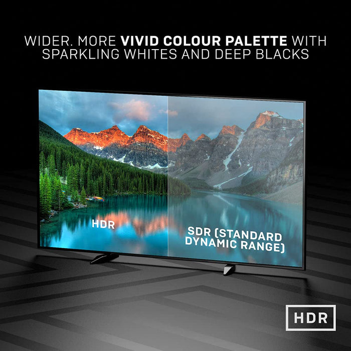 Lindy 41670 0.5m CROMO Slim High Speed HDMI 2.0 Cable with Ethernet, Black, Slimline Design, 4k@60Hz HDMI 2.0 18G 3D 1080p HDCP 2.2 HDR ARC CEC ATC Tested