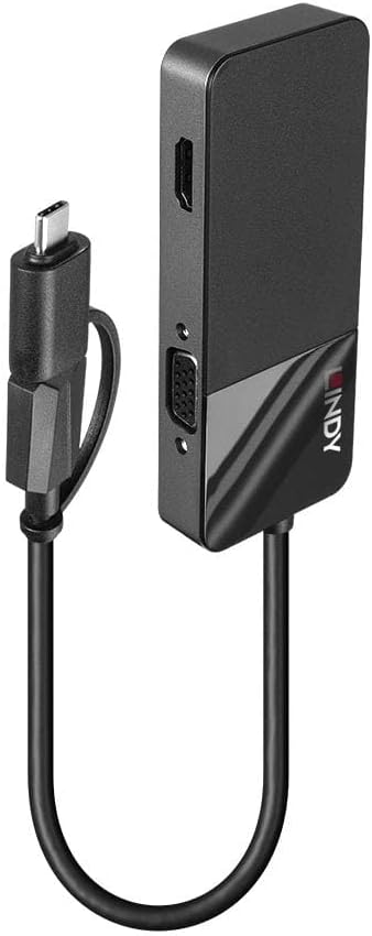 LINDY USB 3.0 Type A and C to HDMI & VGA