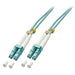 LINDY 46374 10m LC-LC OM3 50/125 Fibre Optic Patch Cable, Blue