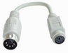 LINDY PS/2 Keyboard to AT Port Adaptor Cable, 0.15m Single