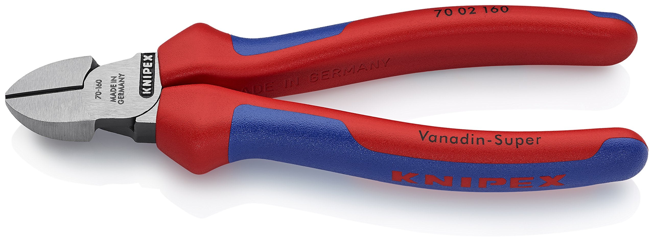 Knipex Diagonal Cutter black atramentized, with multi-component grips 160 mm 70 02 160