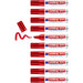 edding 500 permanent marker - red - 10 pens - chisel tip 2-7 mm - waterproof, quick-drying, smear-proof pens - for cardboard, plastic, wood, metal, glass and fabric