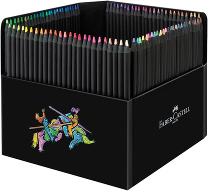 Faber-Castell Black Edition Colour Pencils, Cardboard Wallet of 100
