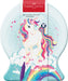 FABER-CASTELL 155544 - Filzstifte Set Connector Einhorn, 33er Metallbox Schneekugel, auswaschbar, Malset für Kinder